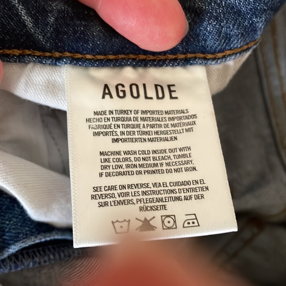 Agolde Riley Crop in Silence - Picture 5 of 10